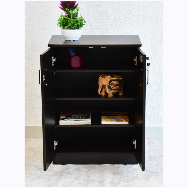Seth Two Door Cabinet/Shoe Rack - Four Compartments - Image 9