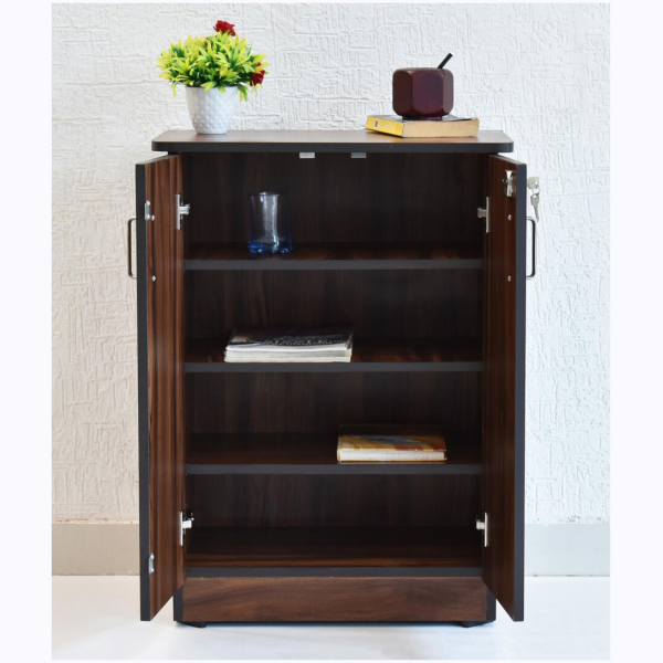 Seth Two Door Cabinet/Shoe Rack - Four Compartments - Image 13
