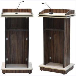 engineered wood stage podium lectern presentation